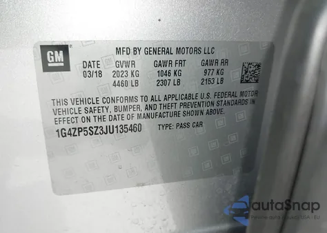 2018 Buick Lacrosse Essence from USA, damaged, VIN 1G4ZP5SZ3JU135460